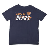 NFL Mens Navy Chicago Bears Graphic T-Shirt L Short Sleeve Round Neck Cotton