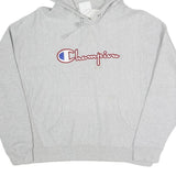 CHAMPION REVERSE WEAVE Mens Grey Hoodie XL Cotton Blend Pullover Sweatshirt