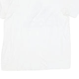 ADIDAS Mens White Black Cotton Blend Classic T-Shirt M Short Sleeve Crew Neck