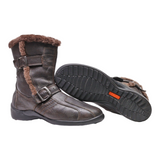 JOMOS Snow Boots Brown Leather Womens UK 7