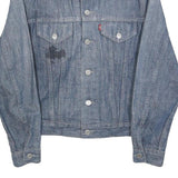 LEVI'S Womens Blue Denim Jacket S Cotton Classic Button Closure Casual