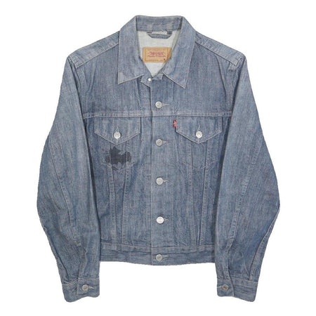 LEVI'S Womens Blue Denim Jacket S Cotton Classic Button Closure Casual