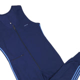 ADIDAS Womens Blue Polyester Blend Dungarees Regular Fit M W33 L20 Sportswear