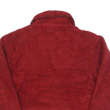 ROUGH RIDER Womens Red Jacket S Polyester Blend Button Shawl Collar Plain