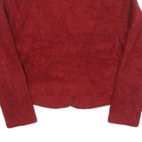 ROUGH RIDER Womens Red Jacket S Polyester Blend Button Shawl Collar Plain