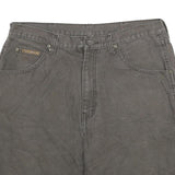 BIG SMITH Mens Cargo Shorts Grey Cotton Twill Relaxed Fit L W34 Workwear Pockets