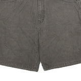 BIG SMITH Mens Cargo Shorts Grey Cotton Twill Relaxed Fit L W34 Workwear Pockets