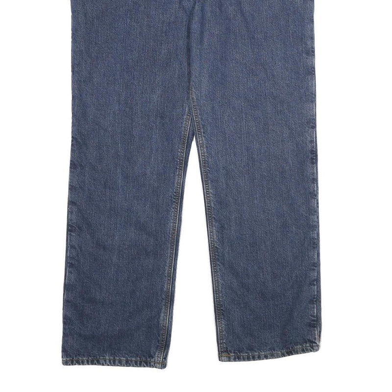 CARHARTT Womens Classic Blue Denim Straight Leg Lined Jeans W34 L30 Durable