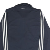 ADIDAS Mens Navy Blue Track Jacket M Polyester Blend Zip Casual Sportswear