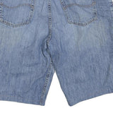 LEE Mens Denim Blue Casual Shorts Relaxed L W36 Cotton Blend Comfortable