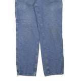 CARHARTT Mens Regular Fit Blue Denim Jeans W38 L34 Workwear Cotton Blend Zip