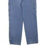 CARHARTT Mens Regular Fit Blue Denim Jeans W38 L34 Workwear Cotton Blend Zip