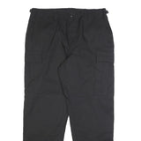 PROPPER INTERNATIONAL Mens Black Cotton Blend Regular Cargo Trousers W37 L32