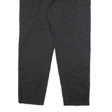 PROPPER INTERNATIONAL Mens Black Cotton Blend Regular Cargo Trousers W37 L32