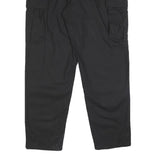 PROPPER INTERNATIONAL Mens Black Cotton Blend Regular Cargo Trousers W37 L32