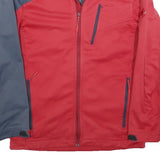 MAMMUT Mens Red & Grey Outdoor Jacket M Polyester Athletic Zip