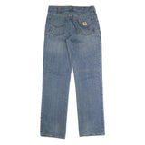 CARHARTT Mens Jeans Blue Regular Straight Denim Medium W34 L34 Button Cotton