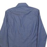 CALVIN KLEIN Mens Blue Shirt M Cotton Blend Long Sleeve Button Shirt