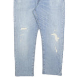 LEVI'S 512 BIG E Mens Slim Jeans Blue Denim Light W34 L25 Cotton Blend Zip