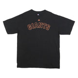 MAJESTIC Mens Black Giants Graphic T-Shirt XL Short Sleeve Crew Neck Player