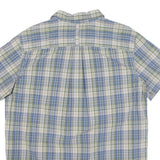 THE NORTH FACE Mens Blue & Green Check Shirt XL Casual Cotton Blend Lightweight