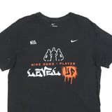 NIKE Mens Black Level Up Graphic T-Shirt M Short Sleeve Crew Neck Sports