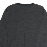 NAUTICA Mens Grey & Black Sweatshirt Crew Neck 2XL Casual Polyester Pullover