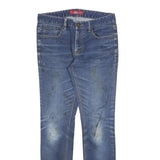 DICKIES Womens Blue Slim Skinny Denim Cotton Blend W32 L32 Casual Jeans
