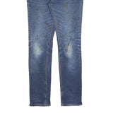 DICKIES Womens Blue Slim Skinny Denim Cotton Blend W32 L32 Casual Jeans