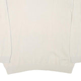 BASEFIELD Mens Cream Plain Pullover Crew Neck Basic Knit 2XL Cotton Blend Jumper
