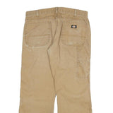 DICKIES Mens Jeans Beige Regular Straight Denim W34 L30 Workwear Utility