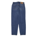 AMBIGU Womens Relaxed Blue Denim Jeans Cotton Blend Zip W28 L30 Classic Fit