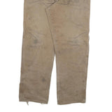 DICKIES Mens Regular Fit Straight Beige Denim Jeans W40 L34 Workwear Zip Closure