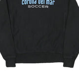 CHAMPION Mens Black Corona Del Mar Soccer Crew Neck M Sweatshirt Casual