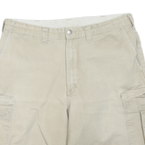DICKIES Mens Shorts Beige Cargo Plain L W36 Durable Cotton Blend Casual