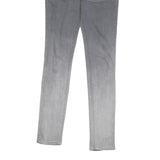 ALL SAINTS Womens Jeans Grey Ombre Regular Skinny Denim W28 L30 Stylish Zip