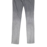 ALL SAINTS Womens Jeans Grey Ombre Regular Skinny Denim W28 L30 Stylish Zip