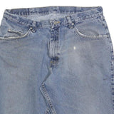 WRANGLER Mens Denim Blue Casual Shorts L W36 Comfortable Cotton Blend