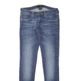 CALVIN KLEIN JEANS Womens Slim Blue Denim Jeans W29 L31 Stylish Zip Closure