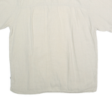 REI Mens White Cotton Blend Casual Shirt M Lightweight Summer Buttoned Pocket