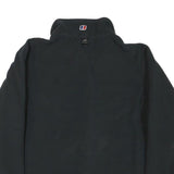 BERGHAUS Mens Black Jacket L Polyester Blend Plain Zip Outdoor Hiking