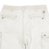 CARHARTT Mens Shorts Beige Cargo Relaxed Fit XL W34 Durable Workwear