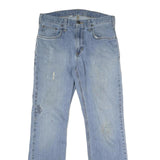 CARHARTT Mens Relaxed Light Blue Denim Jeans W32 L32 Classic Cotton Zip Casual