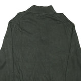 NAUTICA Mens Green Pullover Plain 1/4 Zip Cotton Blend Jumper 2XL Casual