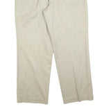 DOCKERS Mens Cotton Blend Beige Regular Fit Straight Leg Trousers W34 L30