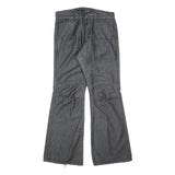 BLEND Womens Grey Regular Flared Denim W31 L31 Cotton Blend Button Closure