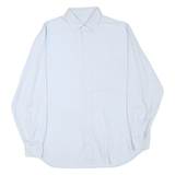 ARMANI COLLEZIONI Mens Light Blue Plain Shirt XL Classic Fit Casual Smart