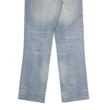 WOODOO Mens Jeans Blue Regular Straight Denim Light W34 L33 Casual Cotton Blend
