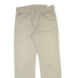 LEE COOPER Mens Cotton Blend Beige Regular Fit Straight Leg Trousers W32 L31