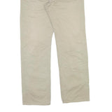 LEE COOPER Mens Cotton Blend Beige Regular Fit Straight Leg Trousers W32 L31